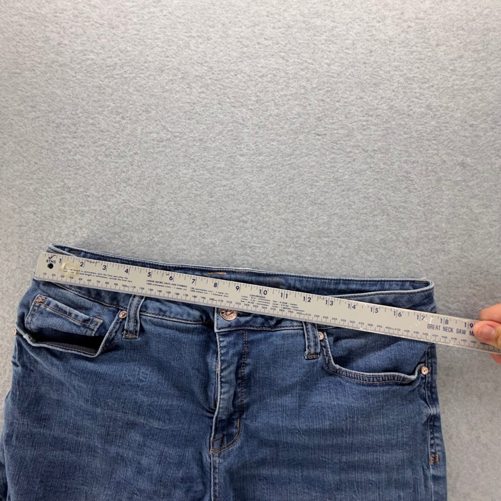Seven7 Weekend Short Womens 16 Blue Denim Cutoff Raw Hem Stretch Jean Shorts - Picture 2 of 13